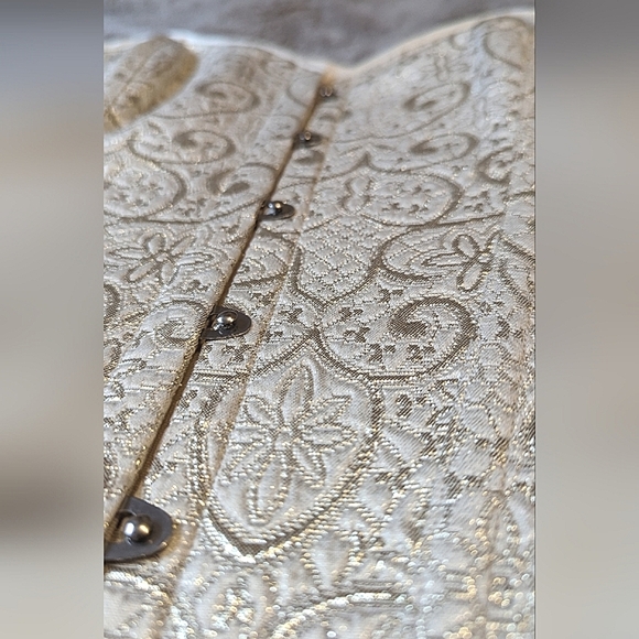 Bridal steel boned corset - gold beige - Picture 11 of 13